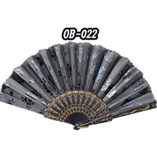 Alvera Plastik Kumaş Yelpaze 12'li OB-022