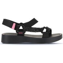 Siyah Zx Zaxy Primavera Papete Kadın Sandalet