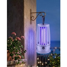 Sayarmarkt Uv Işıklı Elektrikli Böcek Öldürücü Lamba Gece Lambalı Sessiz ve Güvenli Kullanım