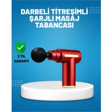 Sayarmarkt Titreşimli Masaj Tabancası 4 Başlıklı 6 Hız Ayarlı Kas Rahatlatıcı