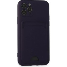 Negok Newface Apple iPhone 11 Pro Kılıf Kelvin Kartvizitli Silikon - Derin Mor