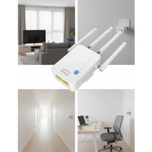 Sayarmarkt 4 Antenli Wifi Menzil Genişletici - Ev ve Ofis Için Güçlü Çekim