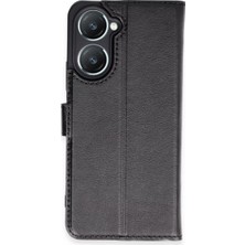 Uslucan Alışveriş Vivo Y18 Kılıf Trend S Plus Kapaklı Kılıf - Siyah