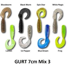Han Fishing Hanfish Gurt 70 7cm Silikon Yem 8 Adet Mix 3