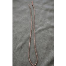 Nemma Deri Hakiki Deri Yuvarlak El Örgüsü 4mm (1 Metre) Koyun Derisi Takı ve Aksesuar Ipi
