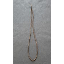 Nemma Deri Hakiki Deri Yuvarlak El Örgüsü 4mm (1 Metre) Keçi Derisi Takı ve Aksesuar Ipi