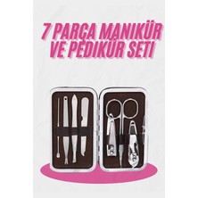 Senson Deri Çanta Hediyeli 7 Parça Manikür-Pedikür Tırnak Bakım Seti - Lisinya