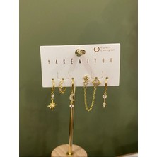 Yakemiyou Gökyüzü Altılı Küpe