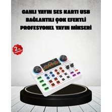 Sayarmarkt Canlı Yayın ve Karaoke Için Profesyonel Ses Kartı Bluetooth Destekli