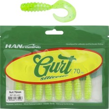 Han Fishing Hanfish Gurt 70 7cm Silikon Yem 8 Adet SBGT632 Lemon