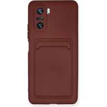 Senson Xiaomi Mi 11I Kılıf Kelvin Kartvizitli Silikon - Bordo