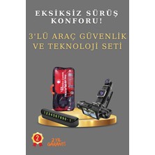 Sayarmarkt Premium 3'lü Araç Teknoloji Paketi: Sürüş Kayıt Cihazı + Park Yardım Sistemi + Akıllı Güvenlik Seti