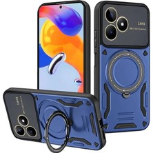 Buğlem Event Realme C53 Kılıf Joy Lens Standlı Kapak - Lacivert