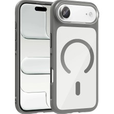 Apple iPhone 17 Air Kılıf M-Safe Şarj Özellikli Metal Kamera Çerçeveli Zore Tiko Kapak