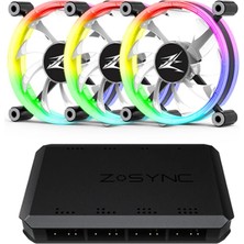 Zalman ZM-LF120A3 Argb 120MM Dual Ring 3'lü Fan Seti (Kontrolcü Dahil)