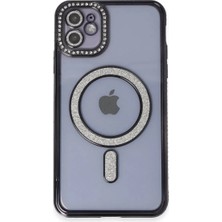 Buğlem Event 11 Kılıf Joke Simli Magneticsafe Kılıf - Siyah