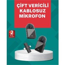Sayarmarkt Profesyonel Ses Kayıtları Için 2’li Kablosuz Yaka Mikrofon Seti