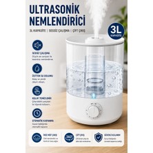 Sonreir Q2 3.0 Lt Hava Nemlendirici Buhar Makinesi Ultrasonik Difüzör Oda Nemlendirici Hava Nemlendiricisi