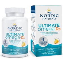 Nordic Nordıc Naturals Ultımate Omega-D3 Fısh Oıl 1280 Mg Omega3 & 1000 Iu Vıt D3 Per 2 Soft Gels 60 Soft Gels