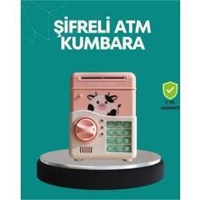 Sayarmarkt Pembe Atm Kasa Görünümlü Elektronik Şifreli Çocuk Kumbarası