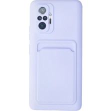 İlkyaz Fashion Xiaomi Redmi Note 10 Pro Kılıf Kelvin Kartvizitli Silikon - Lila