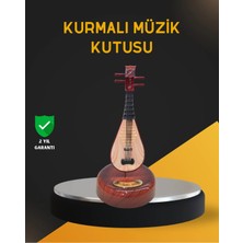 Sayarmarkt Klasik Ud Figürlü Melodili Müzik Kutusu Şık Hediyelik