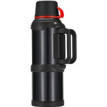 Travel Pot Çelik Termos 4 Litre Nevvalife Travel Pot Siyah Kamp Termos