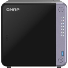 Qnap 4diskli Alpine AL524 Qc-4gb RAM-10GBE Sfp+ Nas Server TS-432X-4G