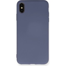 Nemere Mey Ithalat®  iPhone Xs Max Kılıf Nano Içi Kadife Silikon - Gri