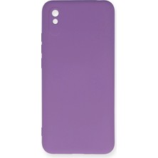 Nemere Mey Ithalat®   Redmi 9A Kılıf Nano Içi Kadife Silikon - Mor