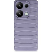 Nemere Mey Ithalat®   Redmi Note 13 Pro 4g Kılıf Bibercas Silikon Kapak - Lila
