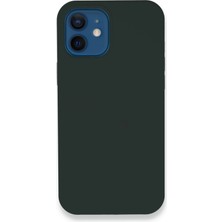 Nemere Mey Ithalat®  iPhone 12 Kılıf Lansman Legant Silikon - Koyu Yeşil