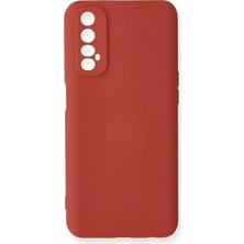 Nemere Mey Ithalat®  Realme 7 Kılıf Nano Içi Kadife Silikon - Kiremit