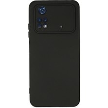 Nemere Mey Ithalat®   Poco M4 Pro 4g Kılıf Nano Içi Kadife Silikon - Siyah