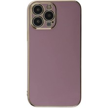 Nemere Mey Ithalat®  iPhone 15 Pro Max Kılıf Volet Silikon - Mor