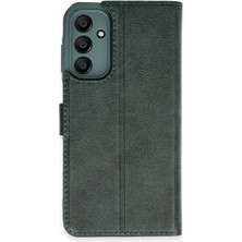 Nemere Mey Ithalat®  Samsung Galaxy M15 Kılıf Trend S Plus Kapaklı Kılıf - Yeşil