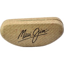 Maui Jim Mauı Jım Hard Case Large Bambu Gorunumlu Sarı Istrıdye Model Sert Gözlük / Güneş Gözlüğü  Kutusu Kılıfı