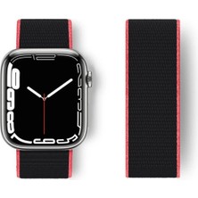 Nemere Mey Ithalat®   Watch 38MM Hasırlı Cırtcırtlı Kordon - Pembe-Siyah