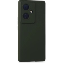Nemere Mey Ithalat®  Vivo V29 Lite Kılıf Nano Içi Kadife Silikon - Koyu Yeşil