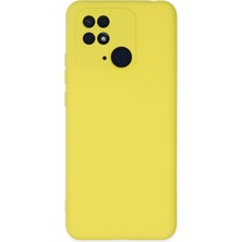Nemere Mey Ithalat®   Redmi 10C Kılıf Nano Içi Kadife Silikon - Sarı