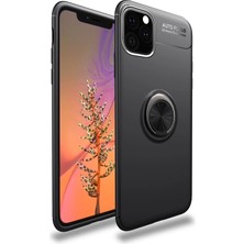 Nemere Mey Ithalat®  iPhone 11 Pro Kılıf Range Yüzüklü Silikon - Siyah