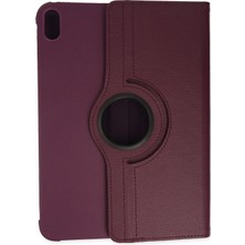 Nemere Mey Ithalat®  iPad 2022 10.9 (10.nesil) Kılıf 360 Tablet Deri Kılıf - Mürdüm