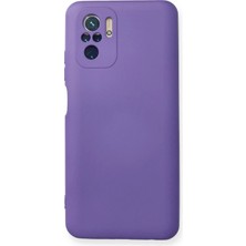 Nemere Mey Ithalat®   Redmi Note 10 Kılıf Nano Içi Kadife Silikon - Mor
