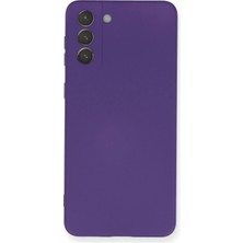 Nemere Mey Ithalat®  Samsung Galaxy S21 Plus Kılıf Nano Içi Kadife Silikon - Mor