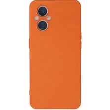 Nemere Mey Ithalat®   Reno 7 Lite Kılıf Nano Içi Kadife Silikon - Turuncu
