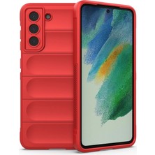 Nemere Mey Ithalat®  Samsung Galaxy S22 Plus Kılıf Optimum Silikon - Kırmızı