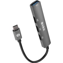 S-Lınk SW-U324 Type-C To 3xusb 2.0 1xusb 3.0 Metal USB HUB(1923) Nemere