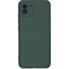 Zemira Home Newface Samsung Galaxy A03 Kılıf Nano Içi Kadife Silikon - Koyu Yeşil