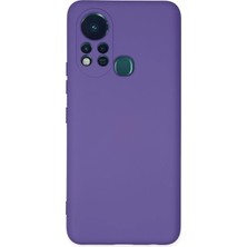 Nemere Mey Ithalat®  Infinix Hot 11S Kılıf Nano Içi Kadife Silikon - Mor