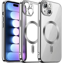 Zemira Home Newface Apple iPhone 13 Kılıf Kross Magneticsafe Kapak - Gümüş